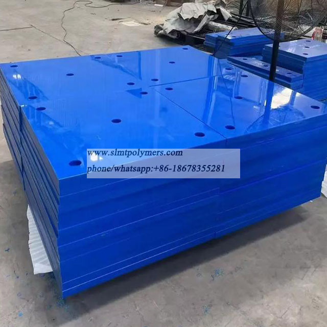 Blue Dock Fender Pads 40mm 50mm UHMWPE Fender Pads