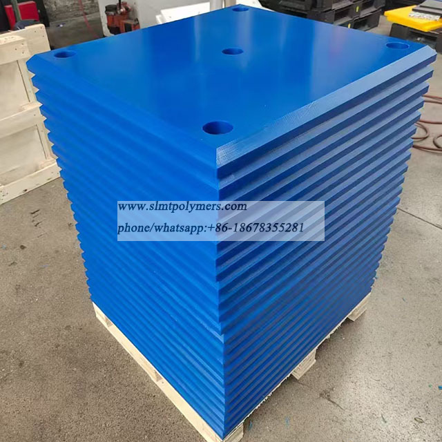 Blue Dock Fender Pads 40mm 50mm UHMWPE Fender Pads