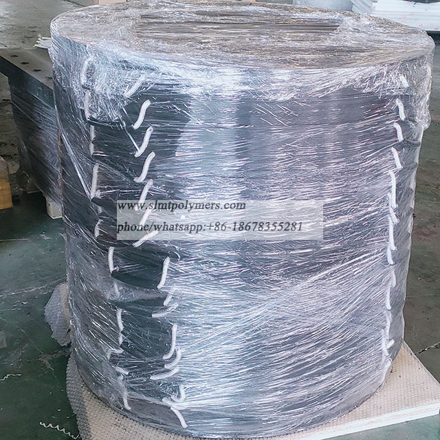 Round UHMWPE Polyethylene Mobile Crane Outrigger Pads Mats