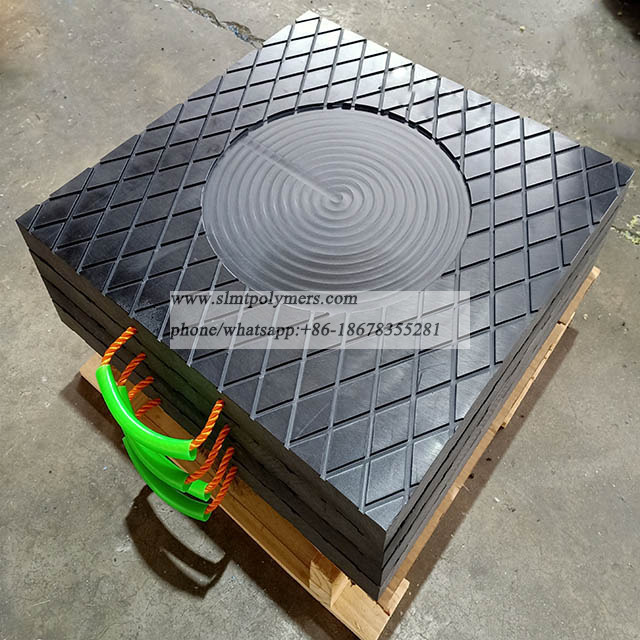 Mobile Crane Outrigger Pads UHMWPE Polymer Crane Pads