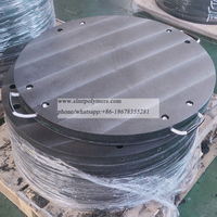 Round UHMWPE Polyethylene Mobile Crane Outrigger Pads Mats